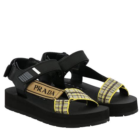 prada nomad sandals black|prada ladies sandals.